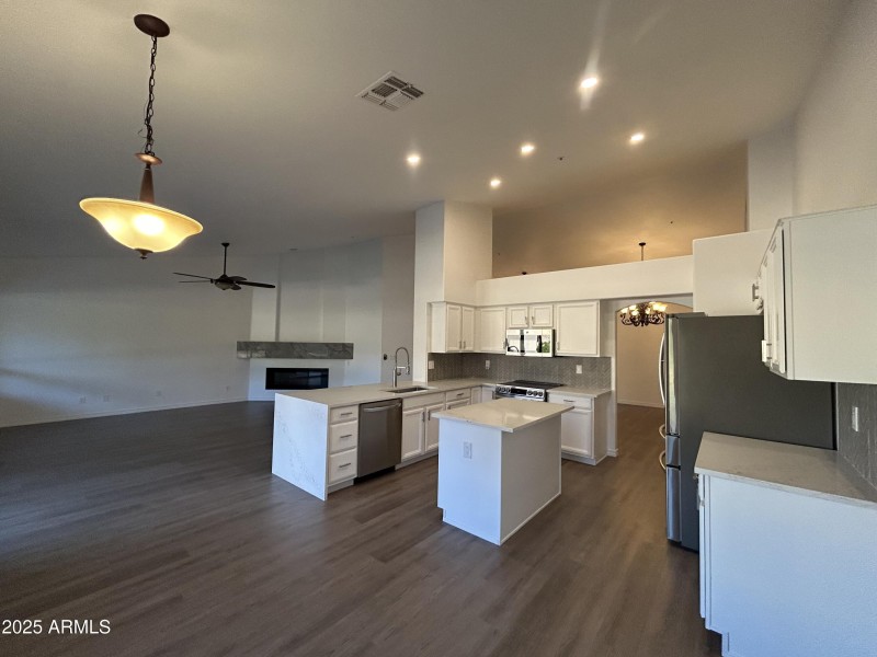 Kitchen, Living room