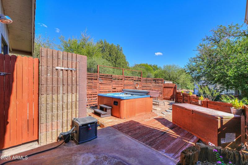 Primary Bed Courtyard and Hot Tub