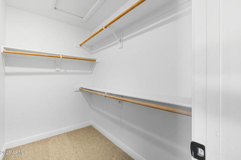 Primary Suite Walkin Closet