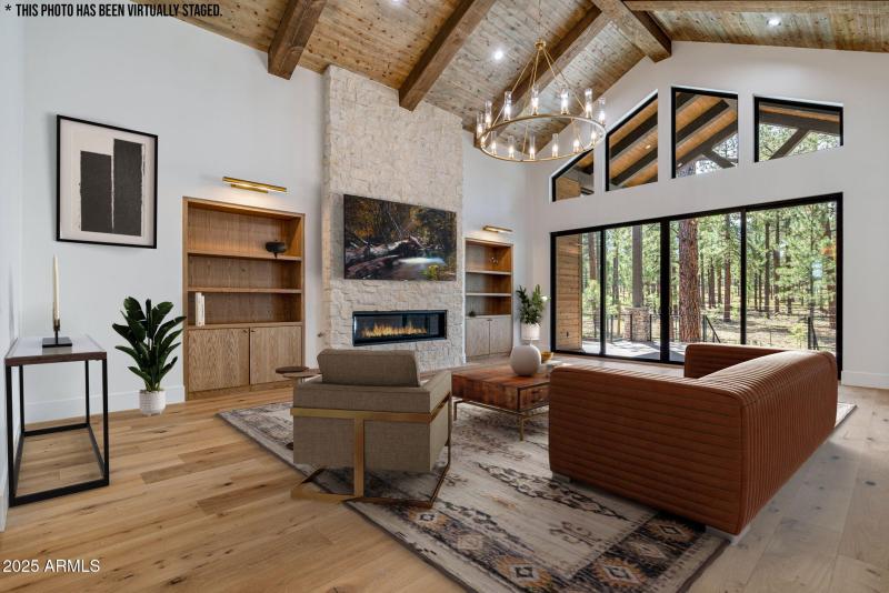 Digitally Staged Living Room