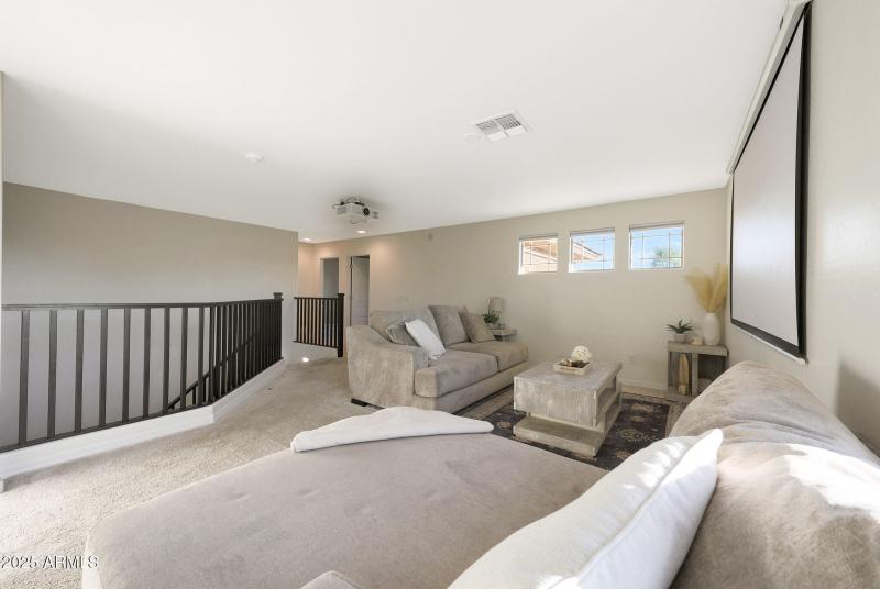 Separates the primary suite for privacy