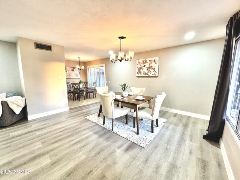 Large dining are with golf course view!