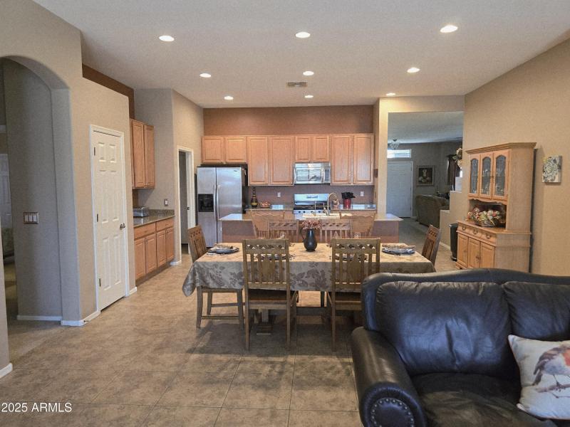 Looking Into Kitchen From Family Room