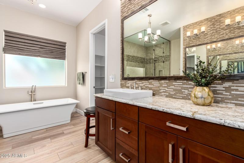 Primary Bath Separate Shower and Tub