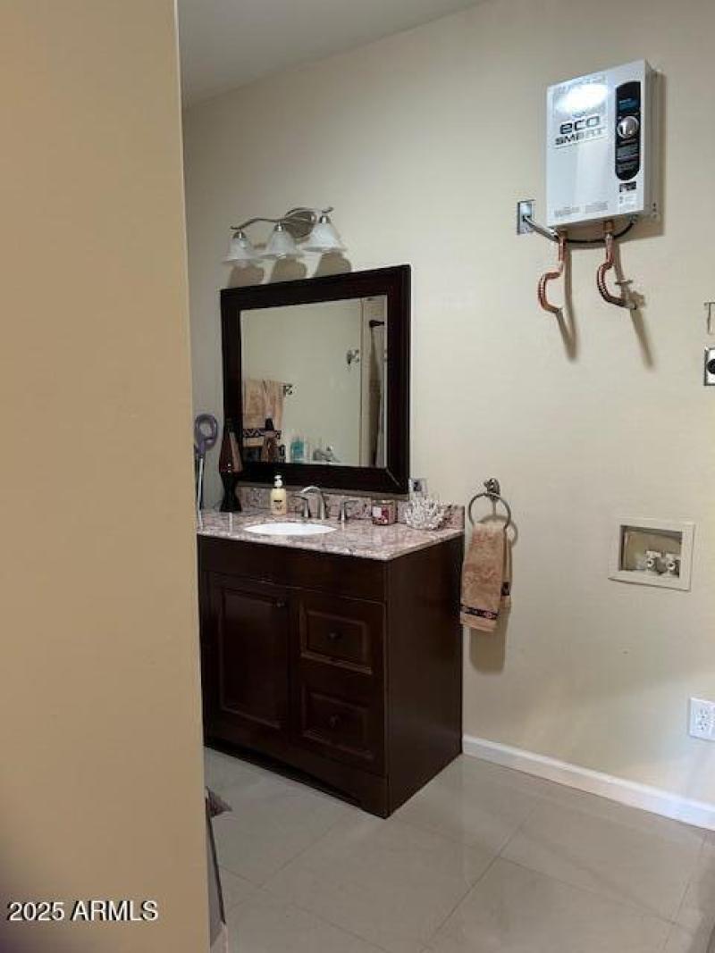 Flex bathroom included area for stack wa