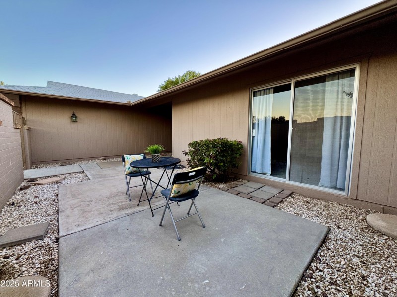 Patio with Own Entrance to 2nd Bedroom