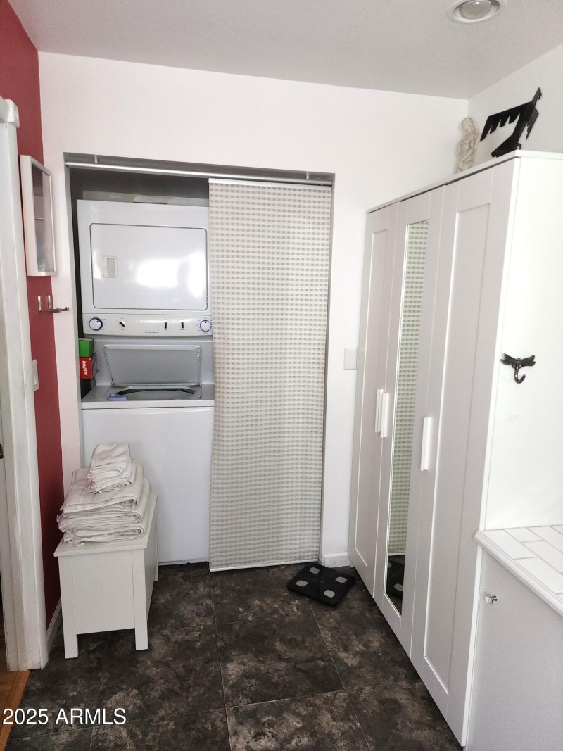 50. A seperate stack washer and dryer in