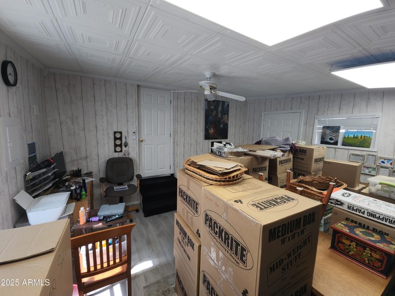 75. Looking back west to the home entran