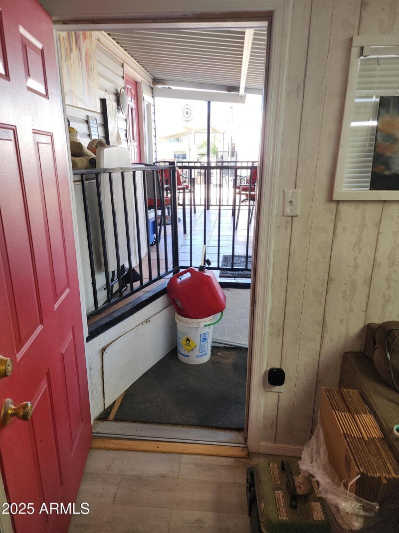 80. Front entrance on the North side jus