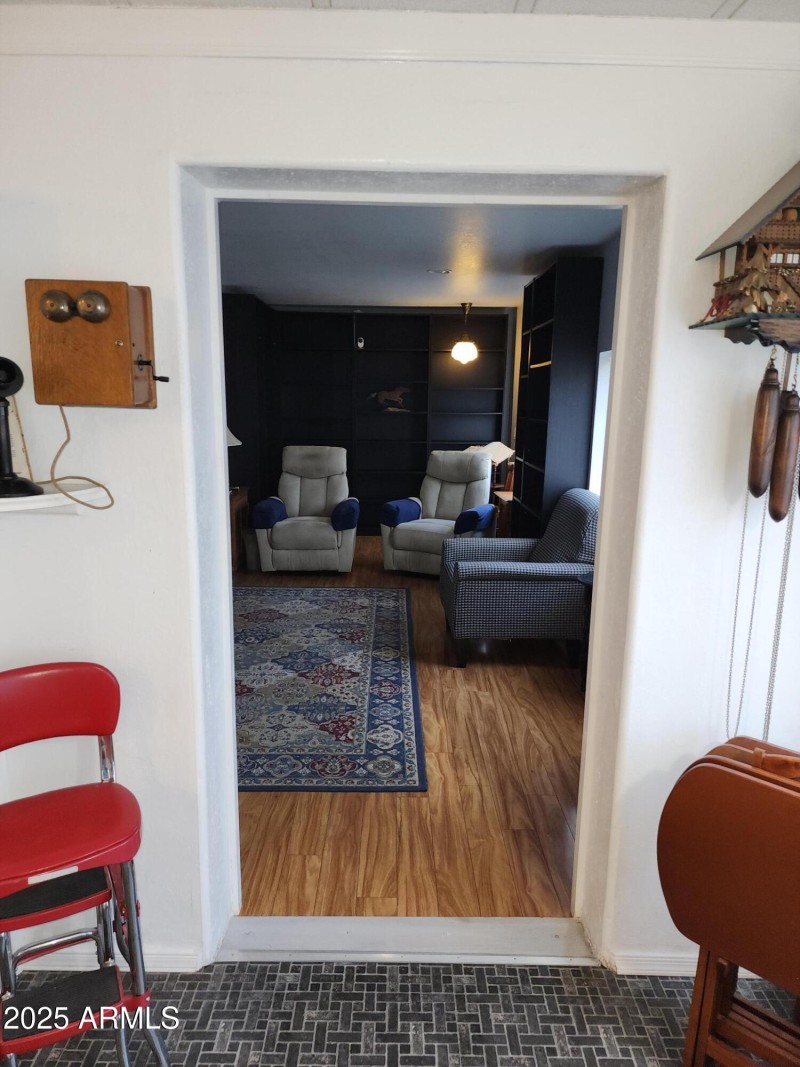 25. Doorway from kitchen into the living