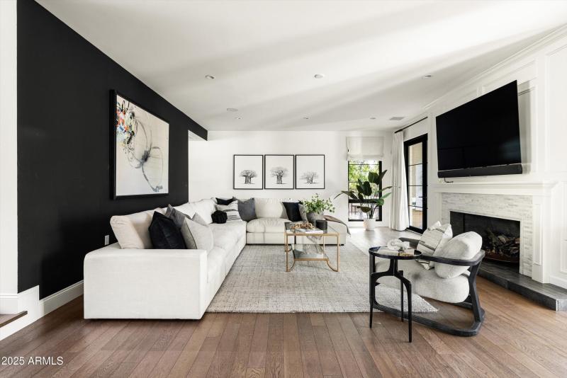 Elegant Finishes & Gas Fireplace