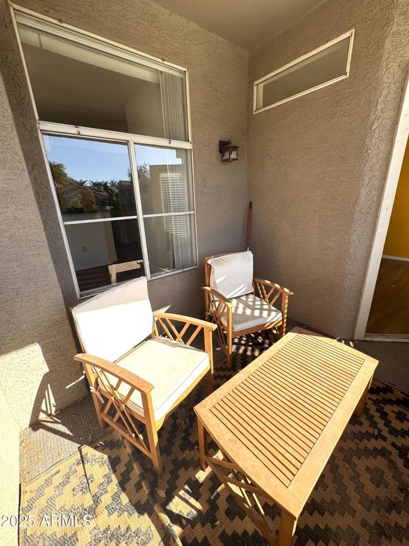 Patio Seating on Balcony