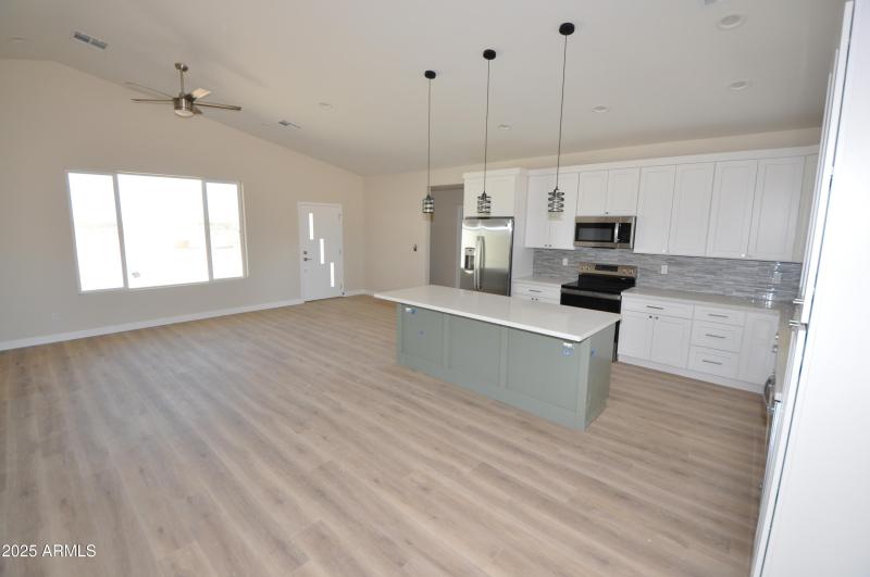 Kitchen & Great room from back door