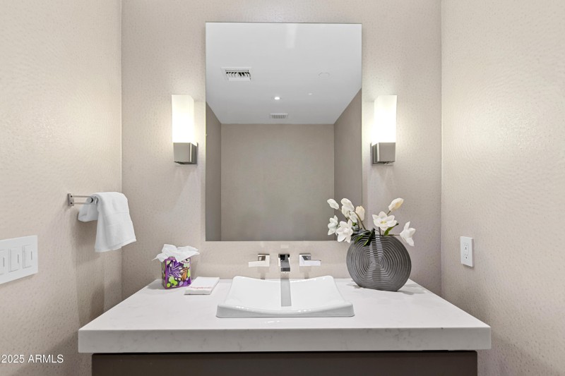 Powder room on main level