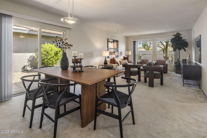 Dining Area & Living Room