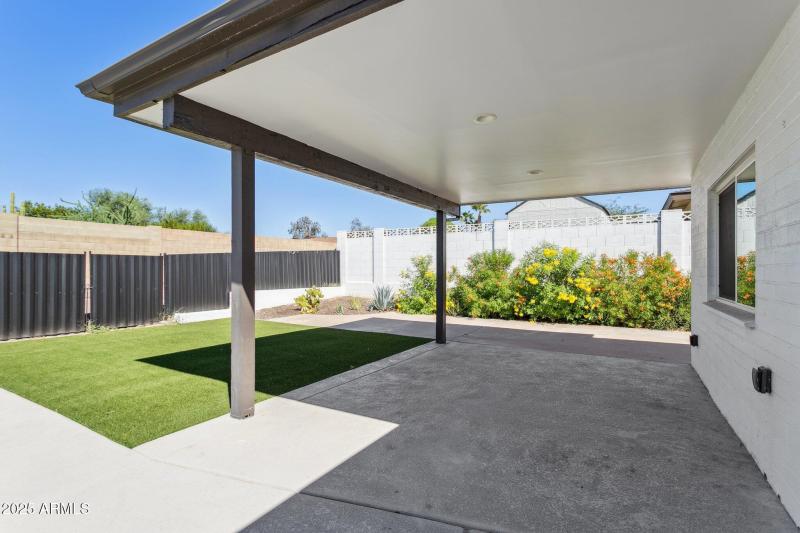 Outstanding patio space