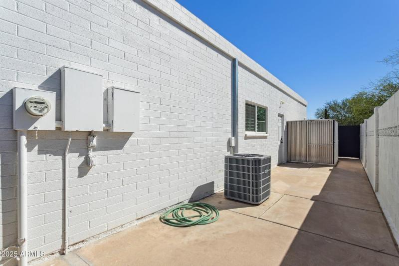 storage shed and access to garage