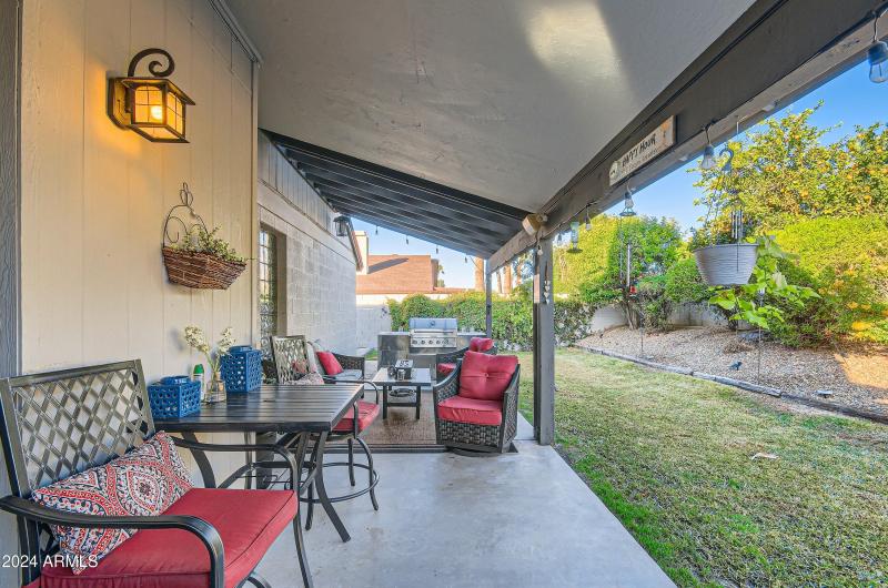 Covered Patio feels like a Vacation