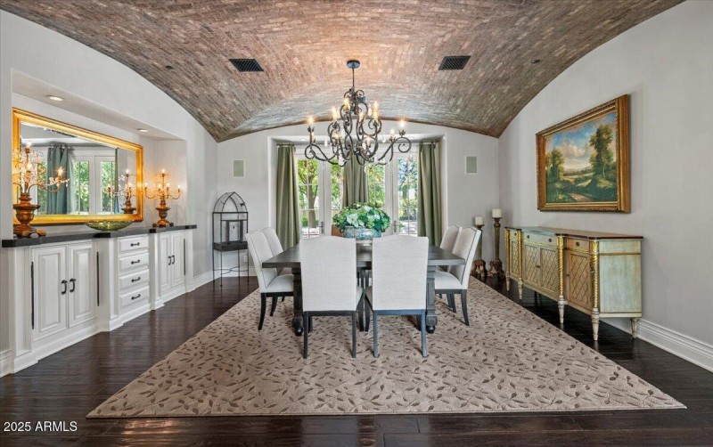Dining Room w Brick Groin Vault Ceiling