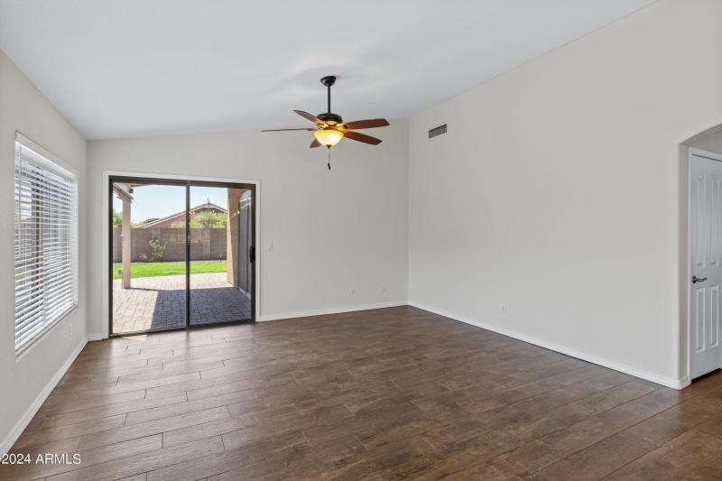 Sliding doors to back patio