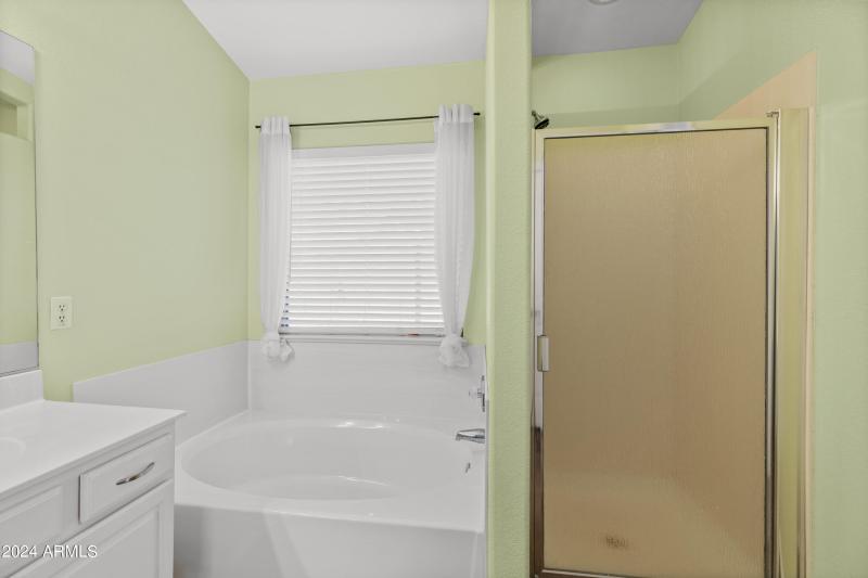 Separate Shower and Tub