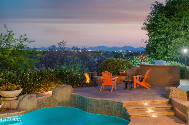 City Lights and AZ Mountains