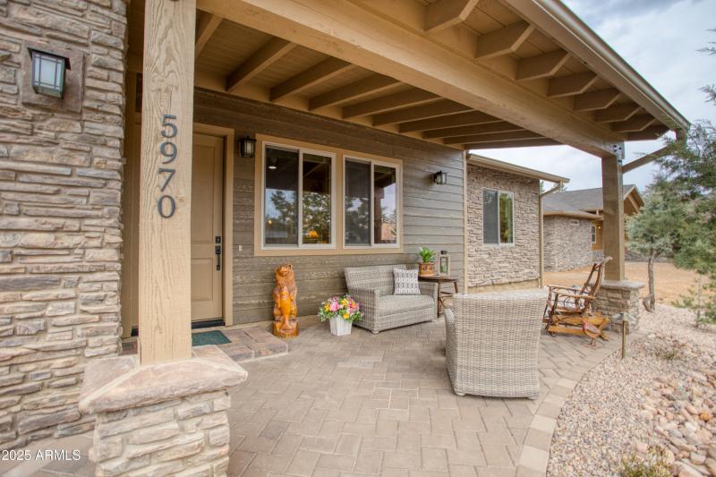 Large Covered Front Deck