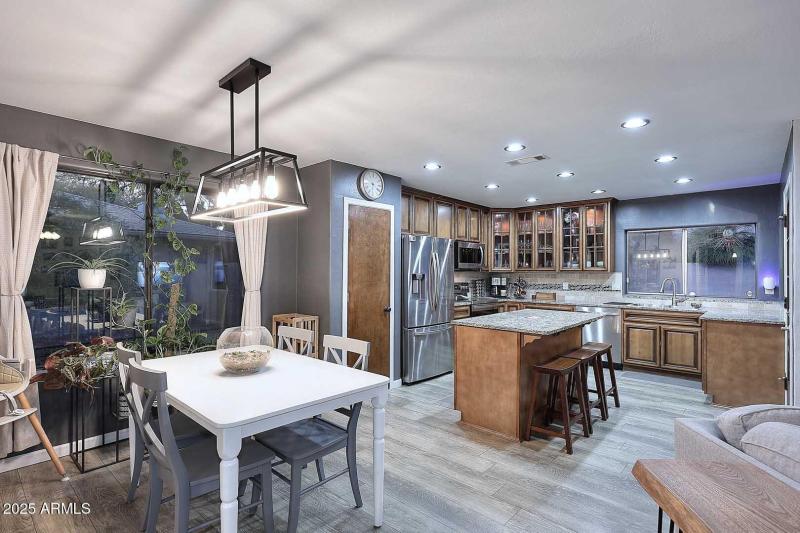 Night-Dining Area-Kitchen