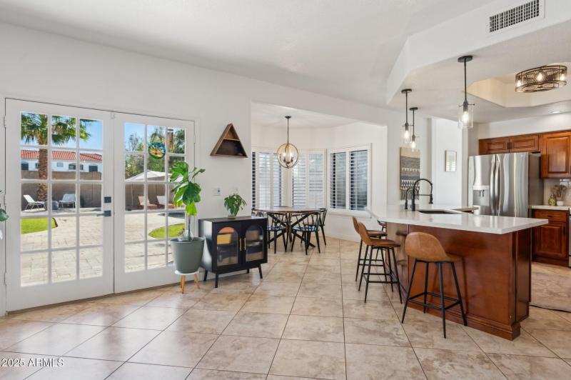 French Doors to Patio