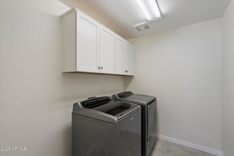 Upstairs Laundry Room w: Storage