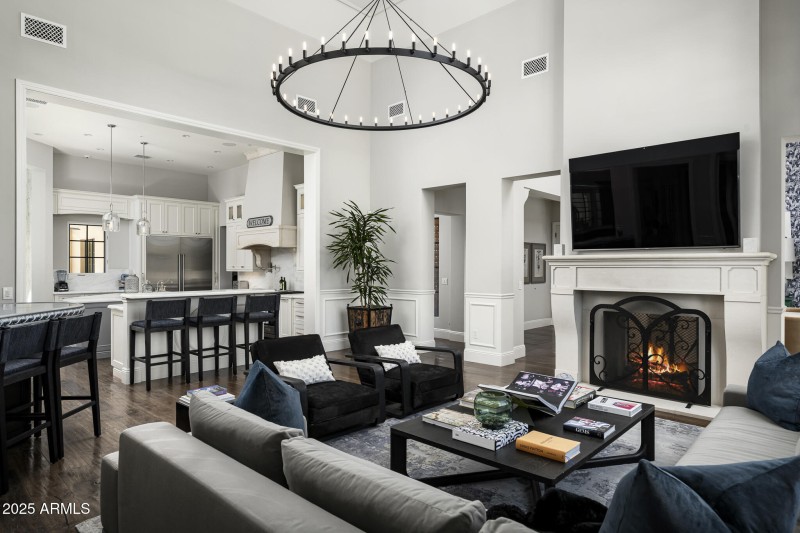 Great Room into Kitchen View