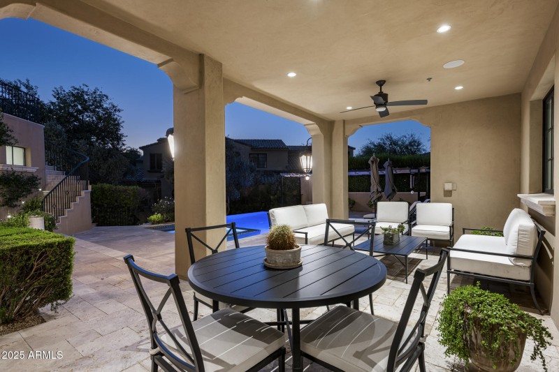 Covered Dining and Sitting Area