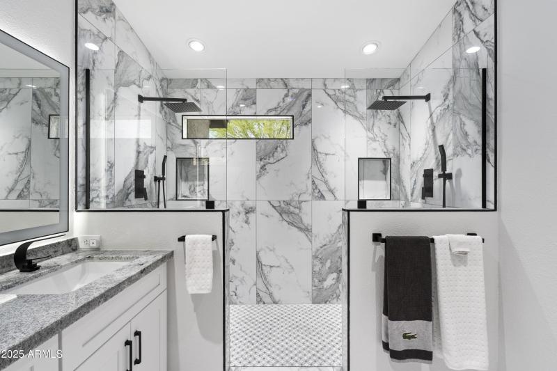 Oversized Dual Sided Shower!!