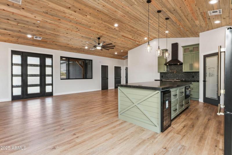 Kitchen looking toward living room