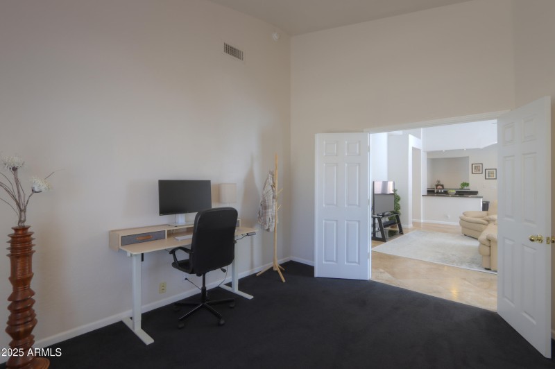 Den with Double Doors