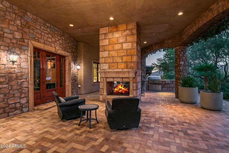 Patio Fireplace View
