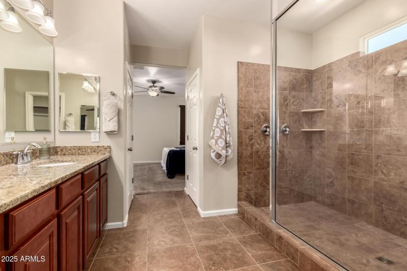 Massive walk-in Master Shower