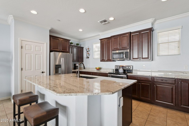 Tons of counter, space and cabinets