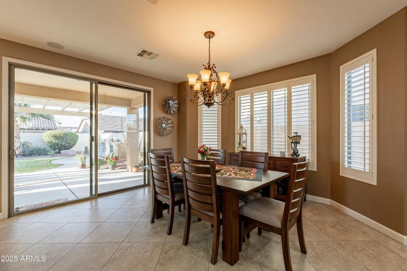 Extra space in the Dining Area