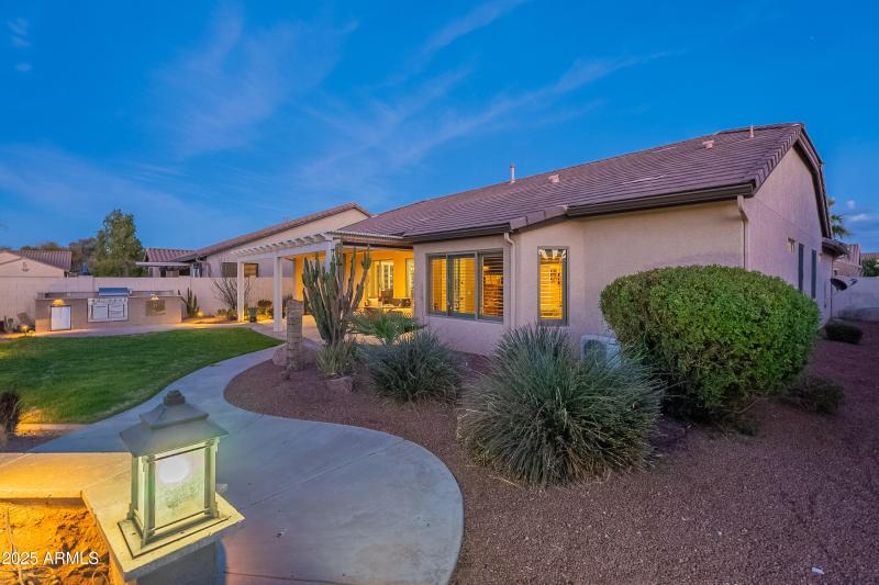 Large backyard