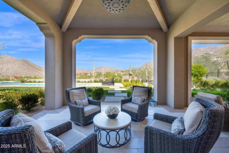 One of 2 Covered patios