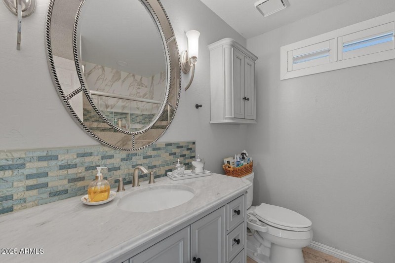 Updated guest bathroom