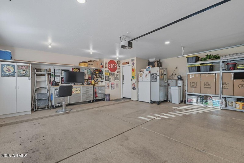 Extra storage in two car garage