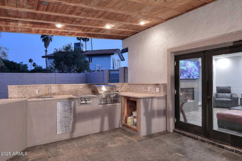 Night-Covered Patio-BBQ Grill