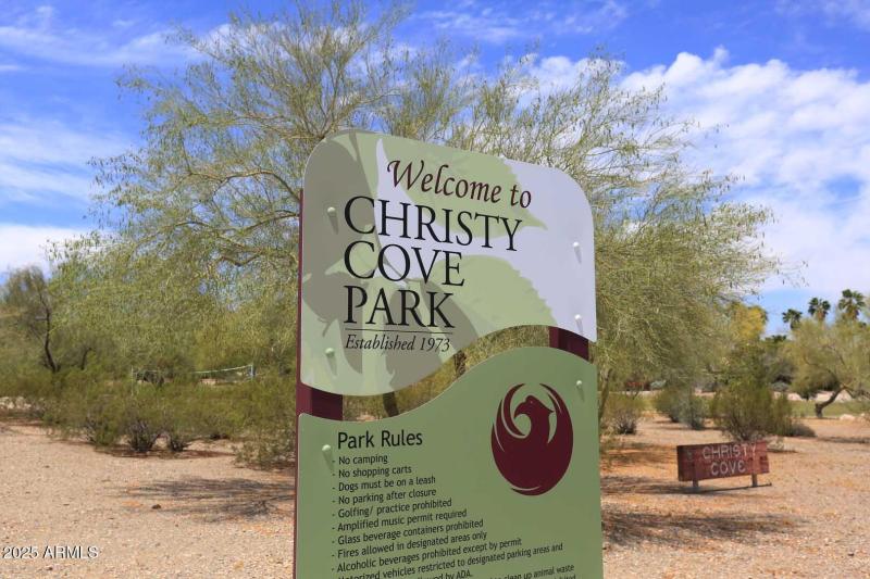 Christy Cove Park-Sign
