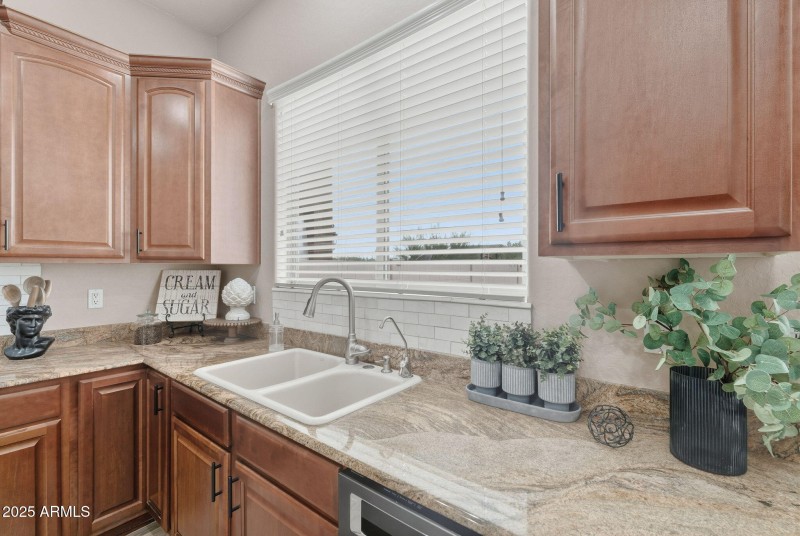 Window looks to back yard