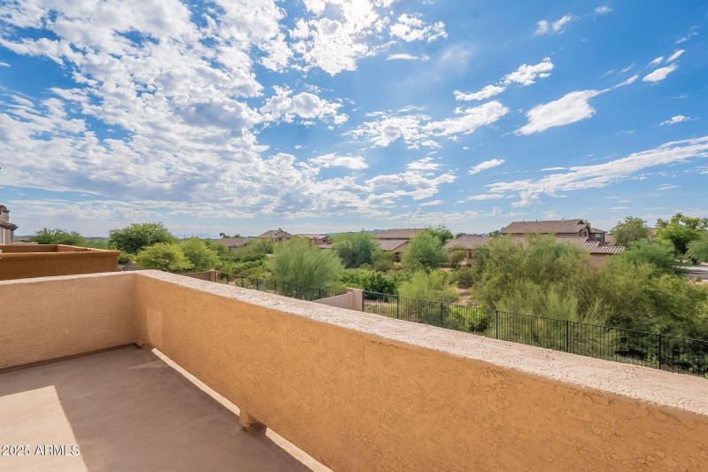 Views for miles from private balcony