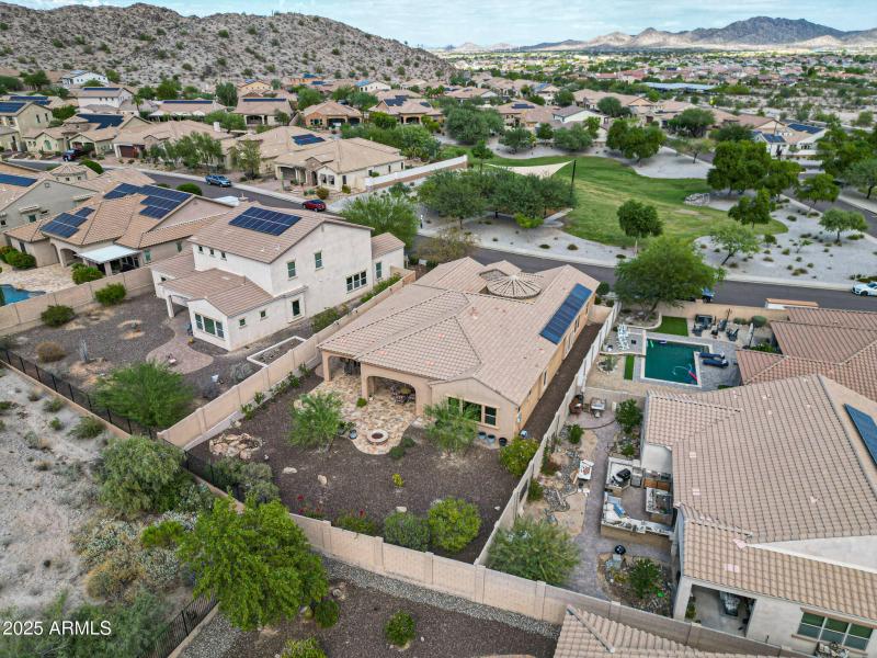 Aerial View of Backyard