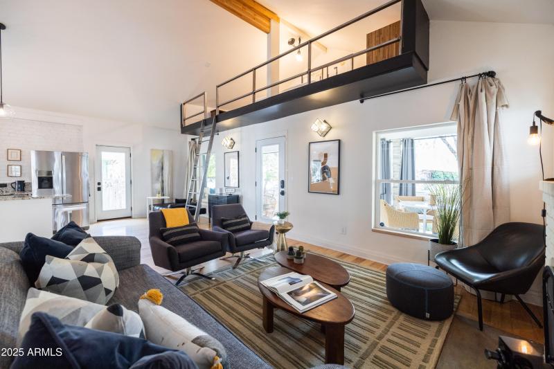 View To Lofted Bedroom