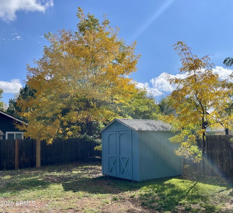 Newly Painted Storage Shed